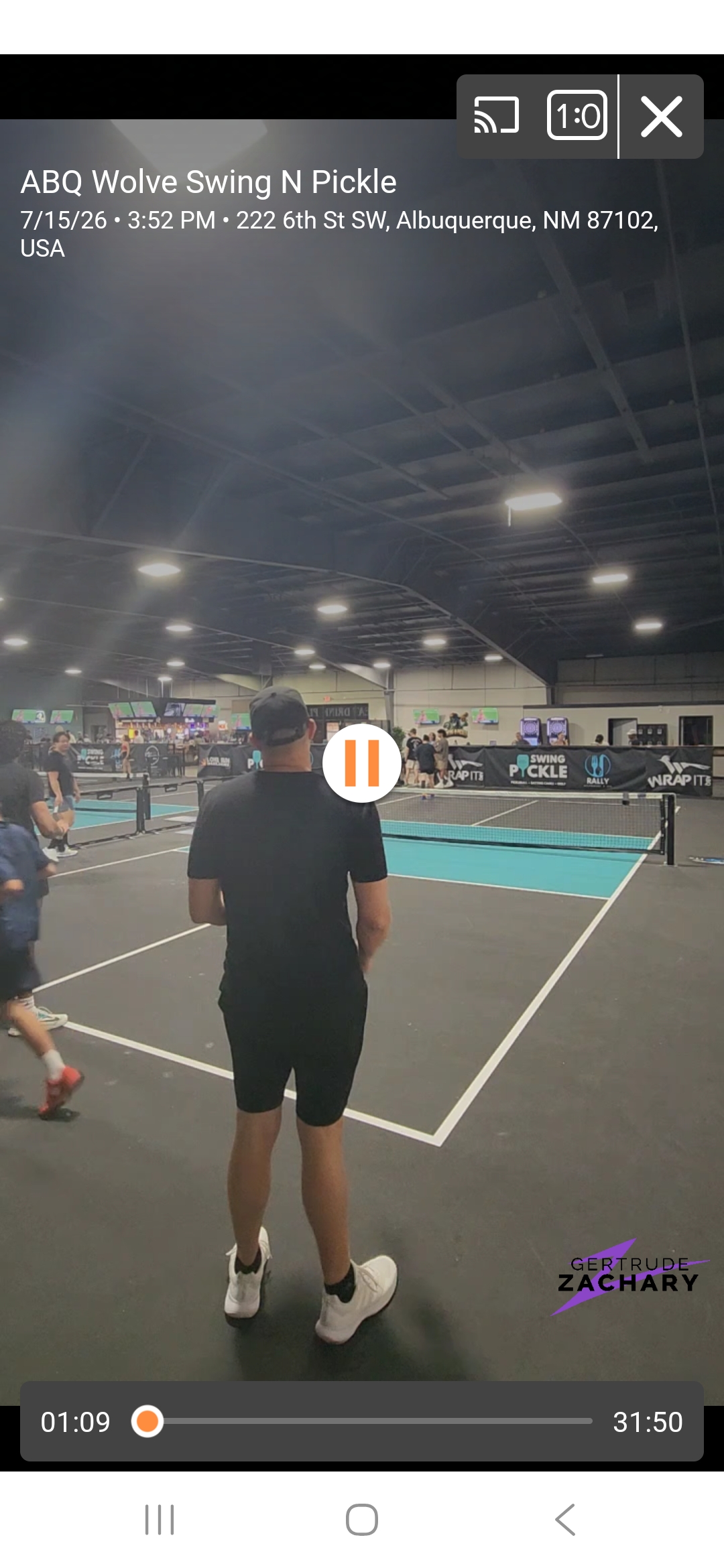 Sponsor logo shown live on the ABQ Wolves stream